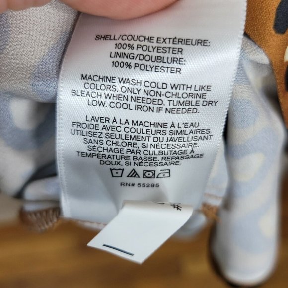 NEW Express Midi Skirt size XXS Cheetah Leopard Print Satin Slit Long Sexy - Picture 10 of 10